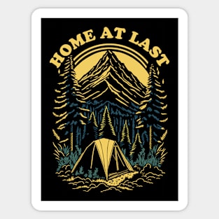 Home At Last - Camping Sticker